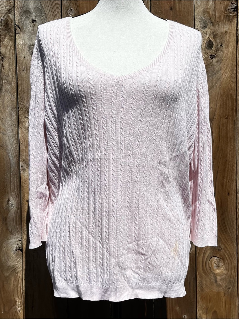 Lauren Ralph Lauren 100% Cotton Light Pink Sweater
